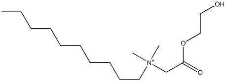 N-[(2-Hydroxyethoxy)carbonylmethyl]-N,N-dimethyl-1-decanaminium Structure