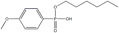 4-Methoxyphenylphosphonic acid hydrogen hexyl ester