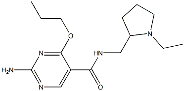 2-Amino-N-[(1-ethyl-2-pyrrolidinyl)methyl]-4-propoxy-5-pyrimidinecarboxamide