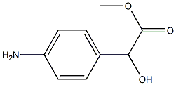 [S,(+)]-p-アミノ-α-ヒドロキシベンゼン酢酸メチル 化学構造式