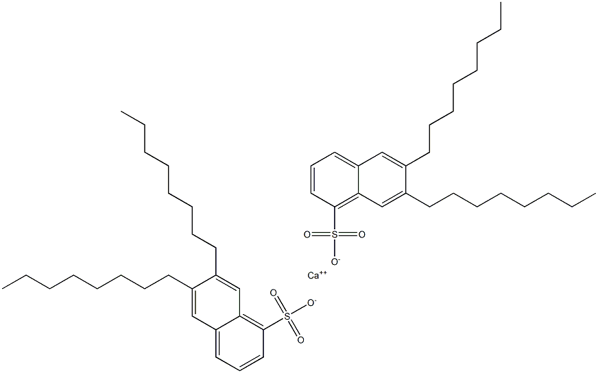 Bis(6,7-dioctyl-1-naphthalenesulfonic acid)calcium salt