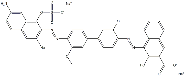 4-[[4'-[(7-Amino-1-hydroxy-3-sodiosulfo-2-naphthalenyl)azo]-3,3'-dimethoxy-1,1'-biphenyl-4-yl]azo]-3-hydroxynaphthalene-2-carboxylic acid sodium salt