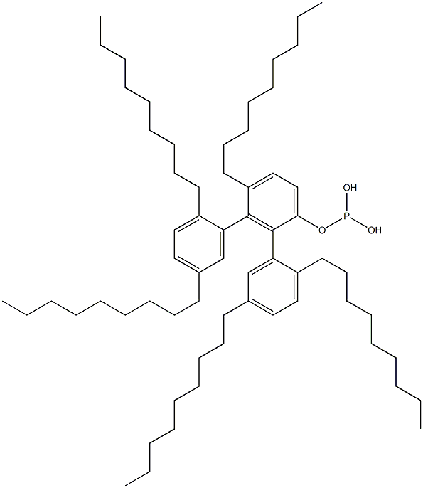 Phosphorous acid bis(2,5-dinonylphenyl)4-nonylphenyl ester 结构式