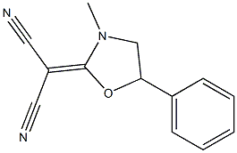 [3-Methyl-5-phenyloxazolidin-2-ylidene]malononitrile Structure