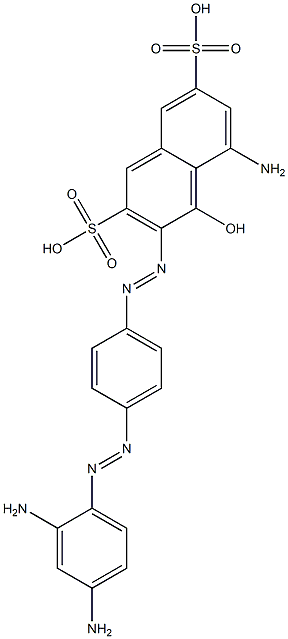 5-Amino-3-[p-(2,4-diaminophenylazo)phenylazo]-4-hydroxy-2,7-naphthalenedisulfonic acid