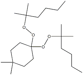 4,4-Dimethyl-1,1-bis(1,1-dimethylpentylperoxy)cyclohexane 结构式