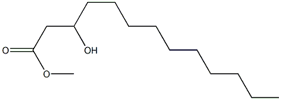 3-ヒドロキシトリデカン酸メチル 化学構造式