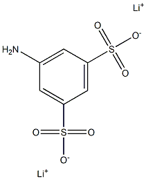 5-Amino-1,3-benzenedisulfonic acid dilithium salt Structure