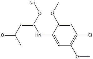  4-(4-Chloro-2,5-dimethoxyphenylamino)-4-sodiooxy-3-buten-2-one