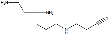 3-(4,6-Diamino-4-methylhexylamino)propionitrile Structure