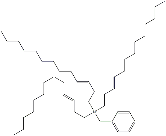 Tri(3-tridecenyl)benzylaminium Struktur