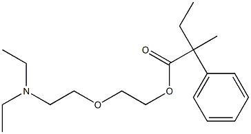 2-Methyl-2-phenylbutyric acid 2-[2-(diethylamino)ethoxy]ethyl ester,,结构式
