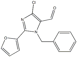 1-Benzyl-4-chloro-2-(2-furyl)-1H-imidazole-5-carbaldehyde 结构式