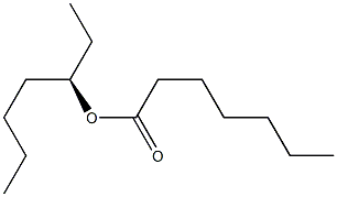 (+)-Heptanoic acid (R)-1-ethylpentyl ester 结构式