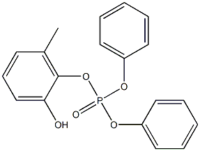 Phosphoric acid (2-hydroxy-6-methylphenyl)diphenyl ester 结构式