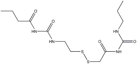 1-Butyryl-3-[2-[[(3-propylureido)carbonylmethyl]dithio]ethyl]urea