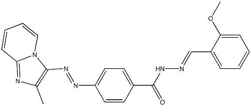 4-[(2-Methylimidazo[1,2-a]pyridin-3-yl)azo]-N'-(2-methoxybenzylidene)benzohydrazide