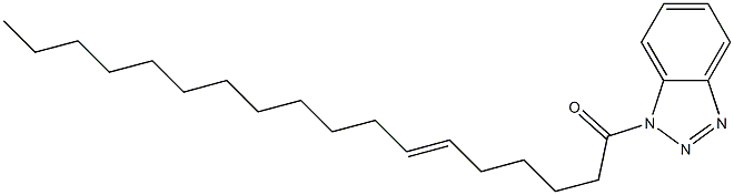 1-(6-オクタデセノイル)-1H-ベンゾトリアゾール 化学構造式