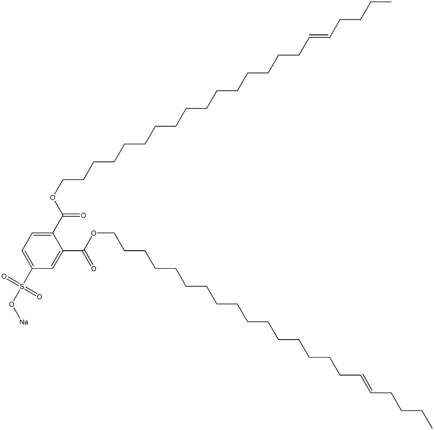 4-(Sodiosulfo)phthalic acid di(17-docosenyl) ester Struktur