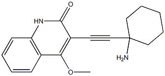 3-[(1-Aminocyclohexyl)ethynyl]-4-methoxyquinolin-2(1H)-one