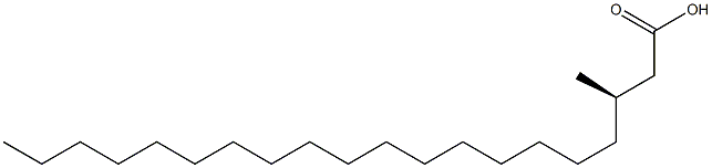 [R,(+)]-3-Methylicosanoic acid Struktur