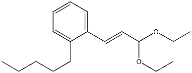 2-Amylcinnamaldehyde diethyl acetal Struktur