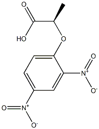 [R,(-)]-2-(2,4-Dinitrophenoxy)propionic acid Struktur