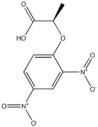 [R,(-)]-2-(2,4-Dinitrophenoxy)propionic acid Structure