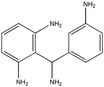 (3-Aminophenyl)(2,6-diaminophenyl)methanamine,,结构式