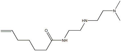 N-[2-[2-(Dimethylamino)ethylamino]ethyl]-6-heptenamide,,结构式