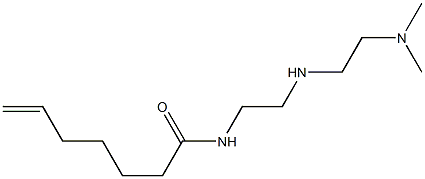 N-[2-[2-(Dimethylamino)ethylamino]ethyl]-6-heptenamide 结构式