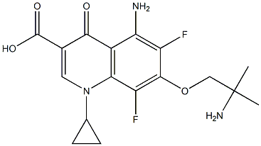 7-(2-Amino-2-methylpropoxy)-6,8-difluoro-5-amino-1-cyclopropyl-1,4-dihydro-4-oxoquinoline-3-carboxylic acid