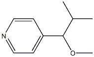 4-(1-Methoxy-2-methylpropyl)pyridine Struktur