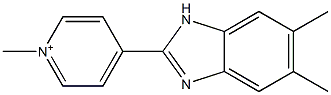 1-Methyl-4-(5,6-dimethyl-1H-benzimidazol-2-yl)pyridinium