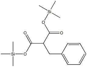 Benzylmalonic acid bis(trimethylsilyl) ester Structure