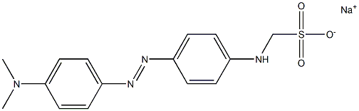 [[4-[[4-(Dimethylamino)phenyl]azo]phenyl]amino]methanesulfonic acid sodium salt,,结构式