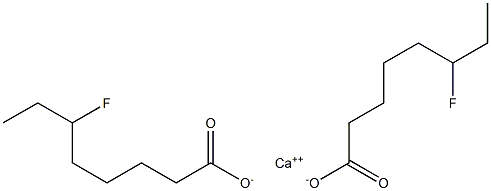 Bis(6-fluorooctanoic acid)calcium salt Struktur