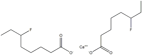 Bis(6-fluorooctanoic acid)calcium salt Structure