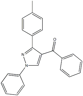 1-フェニル-3-(p-トリル)-4-ベンゾイル-1H-ピラゾール 化学構造式