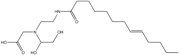 N-(1,2-Dihydroxyethyl)-N-[2-(8-tridecenoylamino)ethyl]aminoacetic acid Structure