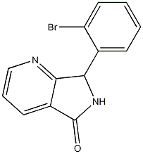 6,7-Dihydro-7-(2-bromophenyl)-5H-pyrrolo[3,4-b]pyridin-5-one Struktur
