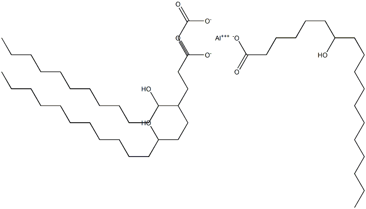 Tris(7-hydroxystearic acid)aluminum salt,,结构式