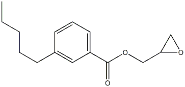 3-Pentylbenzoic acid glycidyl ester Struktur