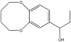 2,3,4,5-Tetrahydro-8-(1-hydroxypropyl)-1,6-benzodioxocin,,结构式