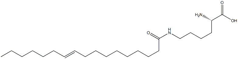 N6-(10-Heptadecenoyl)lysine,,结构式