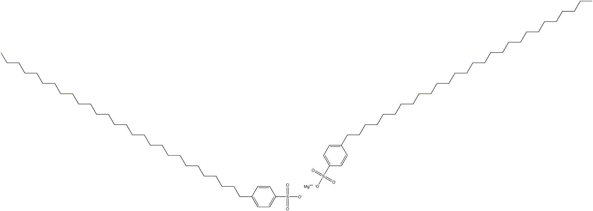 Bis(4-octacosylbenzenesulfonic acid)magnesium salt Structure