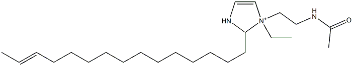 1-[2-(Acetylamino)ethyl]-1-ethyl-2-(13-pentadecenyl)-4-imidazoline-1-ium Structure