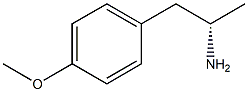 (S)-α-メチル-4-メトキシベンゼンエタンアミン 化学構造式