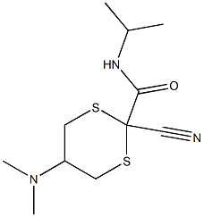 2-Cyano-5-(dimethylamino)-N-isopropyl-1,3-dithiane-2-carboxamide