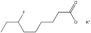 7-Fluoropelargonic acid potassium salt Structure